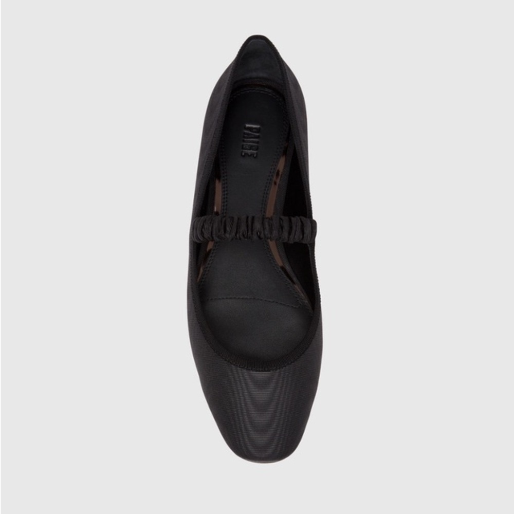 Paige Black leather "Jolie" flat, Never Been Worn